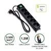 Tecnoware Power Strip - Electrical Power Strip with 5 Schuko/Italy