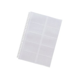 LIHIT LAB REQUEST G49110 Card Pockets, Transparent A4S, 20 Sheets