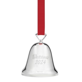 Reed & Barton 895958 2024 Annual Silverplate Christmas Tree Bell, Ornaments