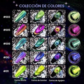 Juego de esmaltes de uñas de gel Cat Eye, 12 colores, esmalte de uñas magnético 9D, esmaltes de uñas de gel Galaxy Cateye con 1 gel negro y lámpara ma