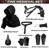 Generic 9Pcs Medieval Knight Leather Belt Shawl Men Renaissance Set