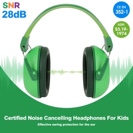 Noise Cancelling Headphones for Kids, Kids Ear Protection 28dB SNR Noise Reduction Ear Muffs for 3-16 Years Toddler/Children, Noise Cancelling Headphones Hearing Protection For Fireworks/Monster Truck