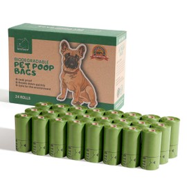 ATIFBOP Biodegradable Dog Poop Bags Rolls 360 Count Scented, Leak Proof and Extra Thick Waste Bag Refill (Scented)