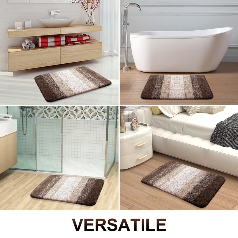 Homaxy Soft Bathroom Rug 51 x 76 cm, Non-Slip Washable