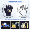 QKURT 6 Pairs of Children's Magic Gloves, Winter Thermal Gloves