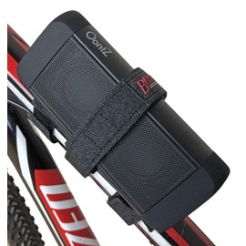 Bushwhacker Austin Bicycle Speaker Mount for Frame - Adjustable Strap Fits Most Bluetooth - Holder Bike Top Tube Attachment Wireless Portable Blue Tooth Cycling Accessory Tie Down Case Bag Universal