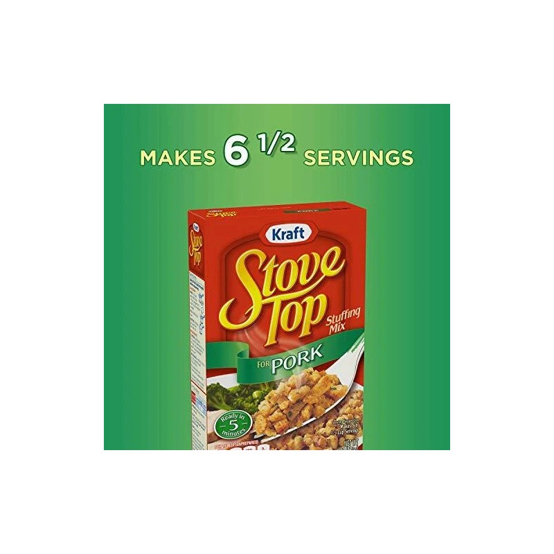 Stove Top Pork Stuffing Mix 6 oz [1-Box] - 2-Boxes