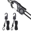 Ayaport Rope Ratchet Tie Down with Safety Lock Clip 1/4"