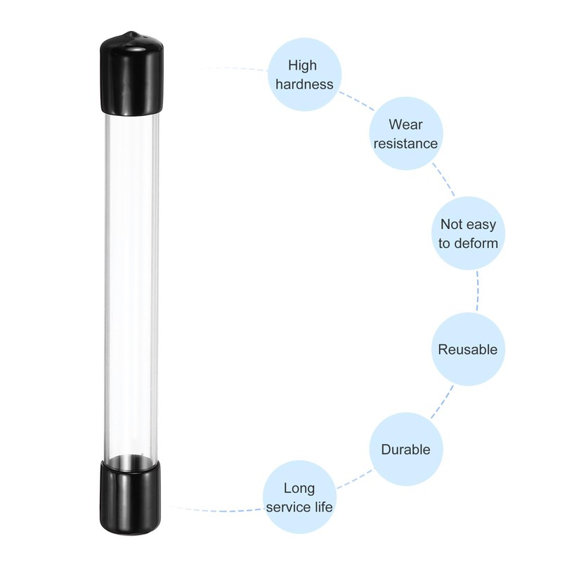 QUARKZMAN Clear Storage Tube 18 x 22 mm Small Plastic