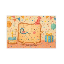 Mr. & Mrs. Panda Puzzle Toast Party Design 24 Teile - Geschenk, Hocheitstag, Valentinstag, Heiratsantrag, Liebesbeweis, Freund, Liebesgeschenk,