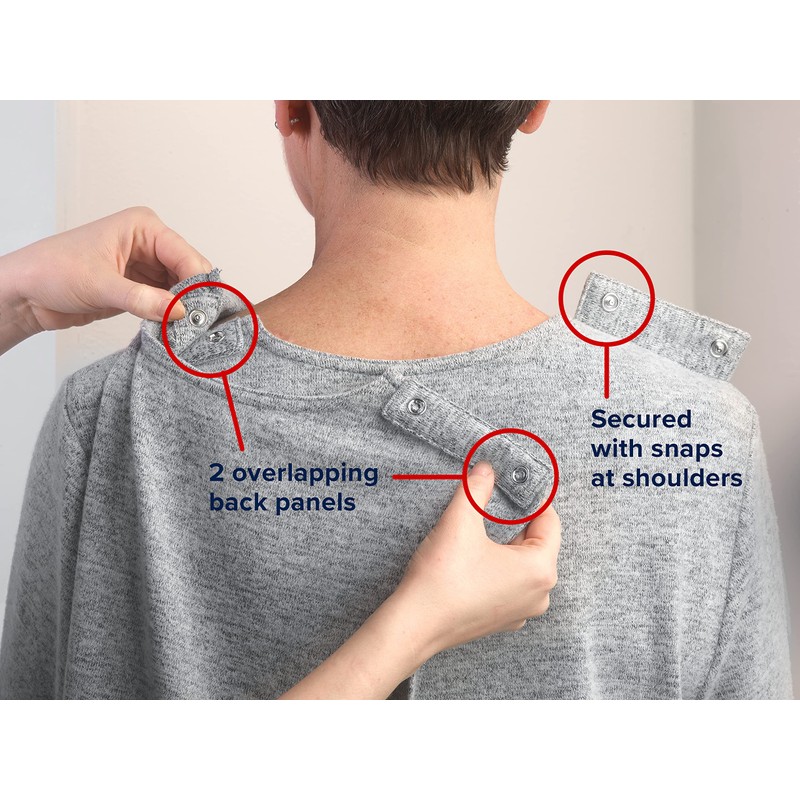 Women's Open Back - 3 Button Top - Wine SMA