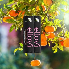Bálsamo Natural para Labios Ellovi - Florido (Blossom) - Tan Puro que Podrías Comértelo - Hecho Con Solo 6 Ingredientes Veganos - Cuidado Humectante  