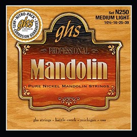 GHS MANDOLIN - Pure Nickel String Set - N250 - Medium Light