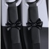 Dotesy 2PCS Cute Bow Leather Car Seat Belt Cover Pads,