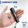 WORKPRO 1200LM Tactical Flashlight, Rechargeable EDC Mini Flashlight, Pocket Flashlight