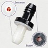 3/8" (10mm) One Way Inline Check Valve Plug-in Barb Non