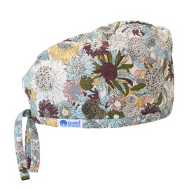 GUOER Women's and Men's Cap Working Hat One Size Multiple Color (Blue Flower21G)
