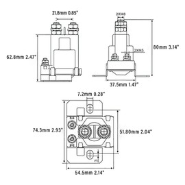 JTAREA 27153-G01 Golf Cart Solenoid 14V 4 Terminal Starter Solenoids Compatible with EZGO TXT Gas Golf Cart 1994-Up 27153G01 612813