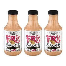 Stephen's Double Dips Fry Sauce, Special Zesty Sauce for Dipping, French Fry, Burger, Sandwich (13.9 Ounce (Pack of 3), Fry Sauce)