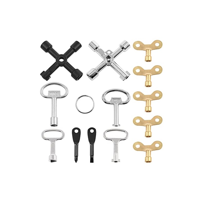 13-Piece Utility Key Tool Set for Plumbing and Cabinets