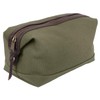 Rothco Canvas & Leather Travel Kit, Olive Drab