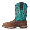 ARIAT Womens Anthem VentTEK Composite Toe Work Boot Chocolate Chip/Turquoise