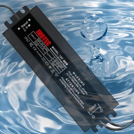 LED Driver 400W, Waterproof IP67 Power Supply AC110-130V to 12V DC 33.33A Low Voltage Transformer Ultra Thin Adapter,with UL 3-Prong Plug for Outdoor LED Lights, Computer Project,Water Pump etc