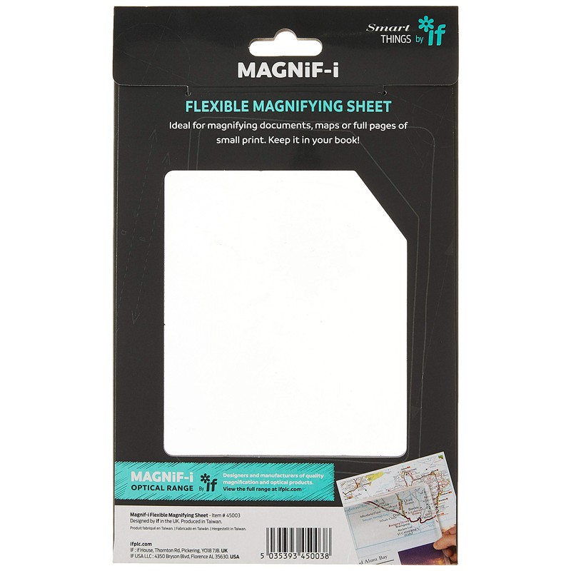 IF MAGNiF-i Flexible Magnifying Sheet A5 notebook Size Magnifier
