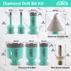 LEKOMESH Diamond Core Drill Bits Set 8pcs Tile Hole Saw