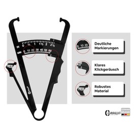 Caliper Body Fat Meter, Fat Nippers Easy and with video instructions from Cravallo
