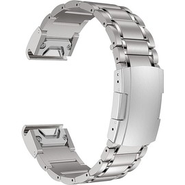 synsing Titanium 22mm Band Compatible for Fenix 8 47mm/E 47mm/7/6 Pro/5 Plus/EPIX 2/Forerunner 965 955, 26mm Metal Quick Release WatchBand for Fenix 8 51mm/Enduro 3 51mm/7X Pro Sapphire Solor/6X Pro