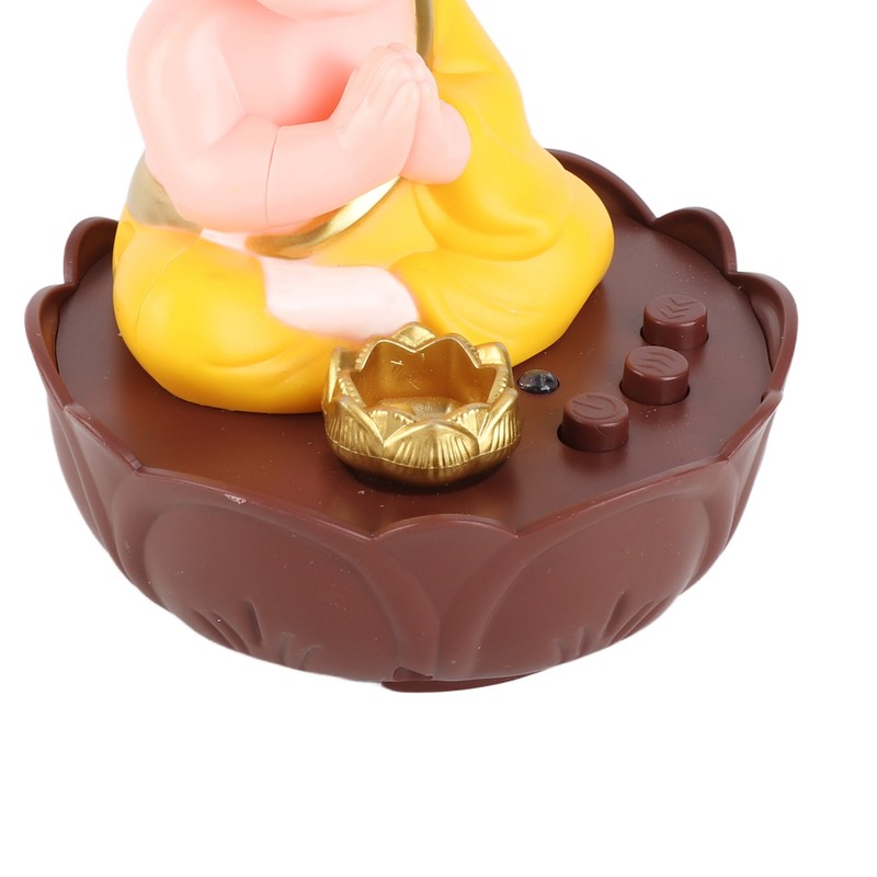 Singing Buddha Figurine USB Charging Desktop Buddha Decorative Statue with