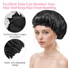 Pack of 2 Satin Bonnet for Sleeping, Abeillo Double Layer