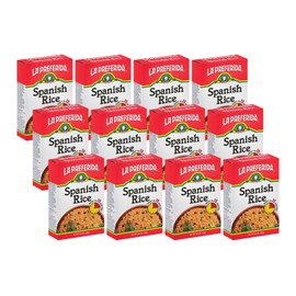 La Preferida Boxed Spanish Rice (Fluffy Mexican-Style Rice with Bell Peppers) – Ready in 15 Minutes. A Quick Side Dish for Any Meal. Vegan & Vegetarian-Friendly, 5.25 oz. (Pack of 12)