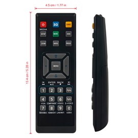 Remote Control Replacement for Acer AS201,D600,DWX1324,H5380,H6517ABD, H6518BD, H6520BD, P1173,P1185,P1276,P1283,P1285,P1287,P1383W,P1118W 385W,P1385WB, P1387W, P1510 Series, P1515, P5227, P5327W, P5515, P5530, S1283