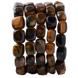 Natural Large Yellow Tiger Eye Cube Stone Beads 8x11mm 38cm/str Loose Semi Gemstone Stone Square Beads for Making Bracelets Necklace
