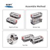 ECOFT Small Tackle Box 8pcs Removable Freely Assemble Fishing Tackle