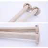 Btibpse Wooden Oval Closet Rod Polished Wood Wardrobe Closet Rod