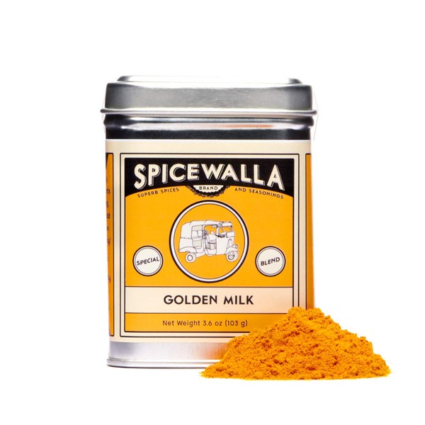 Spicewalla Golden Milk Powder 3.6 oz - Cinnamon, Ginger, Turmeric Drink Tea or Latte Mix
