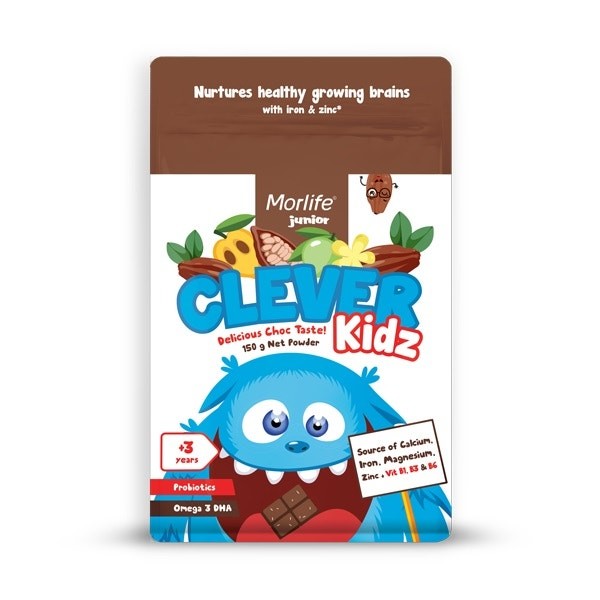 Morlife Junior Clever Kidz Chocolate Drink Powder 150g