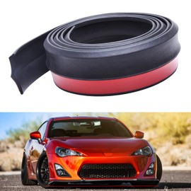 Car Spoiler Lip Universal 2.5 m / 8.2 ft Rubber Protection Lip Splitter Spoiler Chin Lip Skirt Protection 60 mm Width