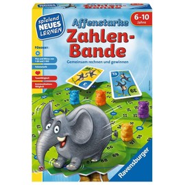 Ravensburger 24973 - Affenstarke Zahlen-Bande - Spielen und Lernen für Kinder, Spiel für Kinder von 6-10 Jahren, Spielend Neues Lernen für 1-6 Spieler