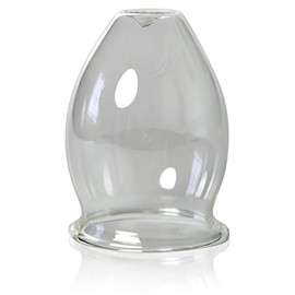 Lauschaer Glas Fire Cupping Glasses Single D Ball Approx. 35 mm - 80 mm Mouth-Blown Hand-Shaped Cupping Glass Original (52 mm)