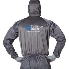 Collision Quest Brand BodyGuard Reusable Anti-static Heat Regulating Lightweight Overall Protective Paint Spray Suit (XLarge)
