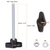 sourcing map 8pcs Tee Wing Knobs M6 x 80mm Metric
