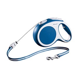 flexi VARIO Retractable Lead Cord, Small, 5 m, Anthracite for dogs up to 12kg