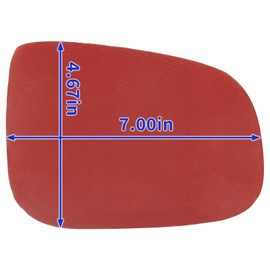 MOTOALL Mirror Glass with Full Size Adhesive 31352499, Driver Side View Left LH Fits for VOLVO S60 S80 V60