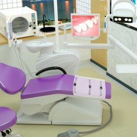 FRCOLOR Dental Chair Foot Cover Pad, 3 Pcs Plastic Dustproof Dental Chair Toe Cover Washable Clinic Unit Protector Foot Mat Cushion Elastic Band