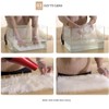 OYIMUA White 12'' x 20'' Fluffy Soft Faux Fur Cushion
