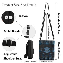 MYSOMY Devour Feculence Crossbody Bag Lumon Macrodata Refinement Gifts Innie Outie Gift Scary Number Shoulder Bag (Member890 UK2)